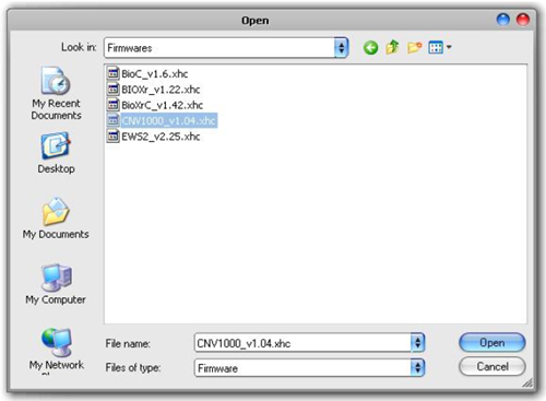 CNV - Select New Firmware
